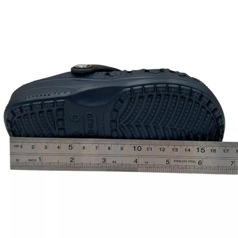 Crocs Toddler Boy's Slip-on Clogs Size 10 Navy Blue Water Friendly Lightweight‎